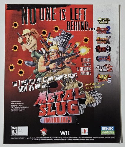 Pubblicità snk metal slug - pubblicità,