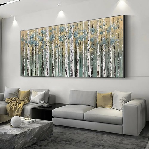 Quadro astratto betulla olio