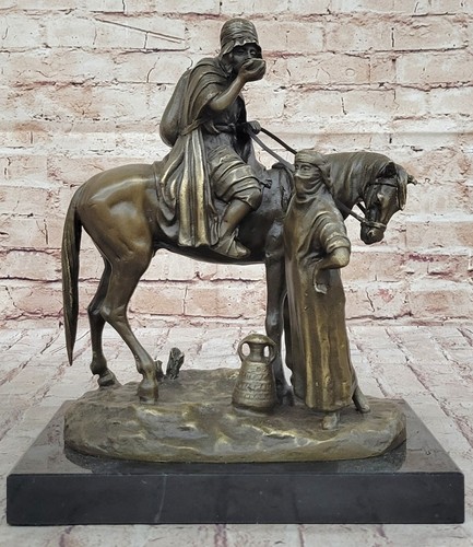 Statua cavalier femme arabe - femme,