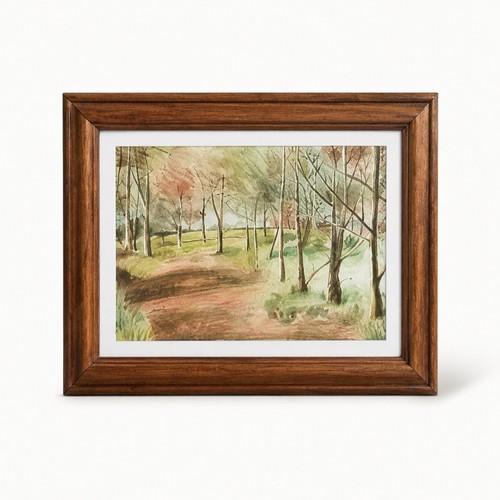Quadro paesaggio acquerello