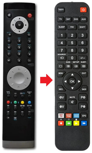 Telecomando adatto per sanyo - telecomando,