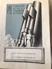 Diploma federazione fasci combattimento Modena incisore Molinari