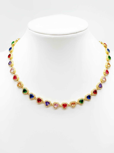 Collana girocollo tennis - collana,