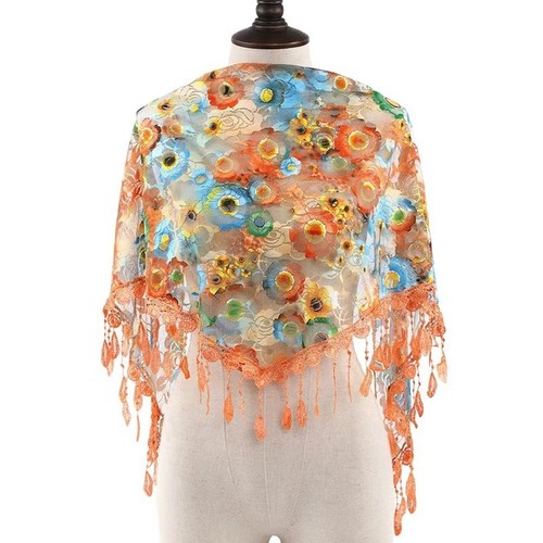 Pour foulard triangle floral - foulard,