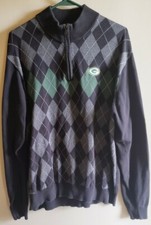 Cutter & Buck Green Bay Packers Golf Argyle Long Sleeve Sweater Men's XL NFL