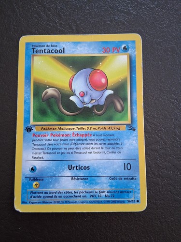 Carte pokemon tentacool 62 - carte,