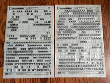 Letraset Lettering 10 x 15