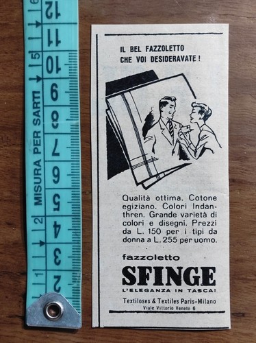 Pubblicità vintage del 1957