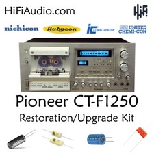 Pioneer CT-F1250 deck ricostruzione restauro recap service kit riparazione condensatore