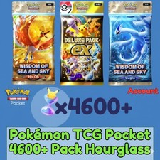 Pokemon TCG (Gioco di Carte Commerciali) Pocket Acc con Confezione 4600+ Clessidra