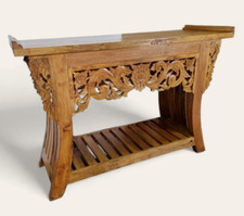 Teak Legno Credenza Natura