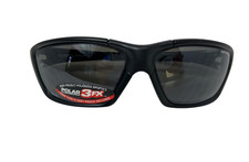 Rudy Project Gozen Wrap Sunglasses Cycling Black Frame Grey Polarized 3FX