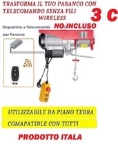 Paranco Elettrico Argano Montacarico Verricello Sollevatore TRASFORM WIRELES 3-C