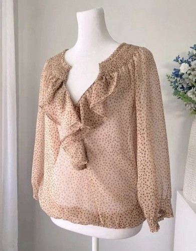 Blusa zara pois trasparente - a,