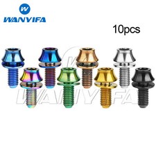 10pz Bullone Titanio M5x12mm Vite Esagonale con Rondella per Gabbia Borraccia Bici GR5