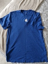 T-Shirt Apple Blu Manica Corta