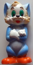 VINTAGE GOMMA GIOCATTOLO CIGOLIO TOM (no JERRY) hanna barbera MGM metro golden anni 60