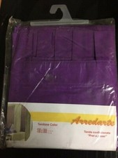 Tenda Tendone con passanti e riloga Color Viola 138x300 cm arredo casa finestre 