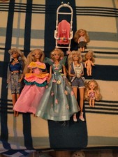 Lotto Barbie E Shelly Con Passeggino Vintage