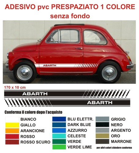 Strisce adesive fiat 500 - fiat,