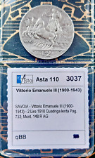 ($)     2 Lire 1910 (Quadriga