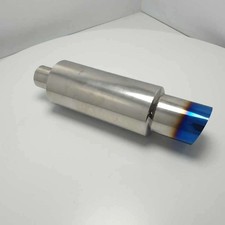 Terminale silenziatore  scarico marmitta in acciaio tuning elaborazione misure 3