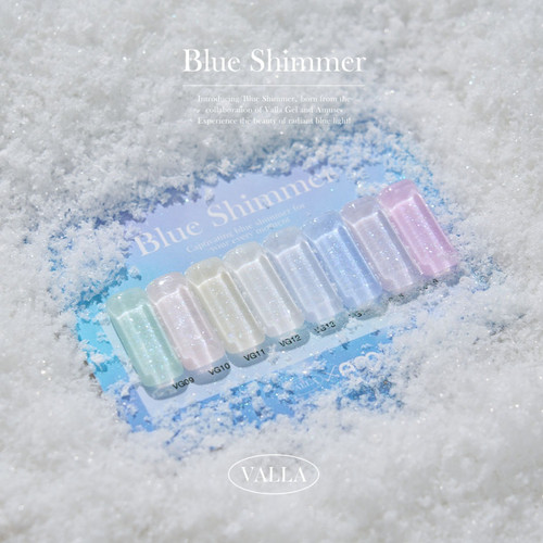 Valla blue shimmer glitter gel - shimmer,