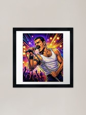 Poster Freddie Mercury fumetto