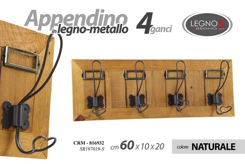 Appendino parete muro legno - da,