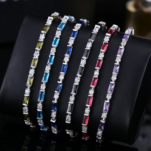 Bracciale tennis donna argento - bracciale,