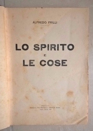 Spirito cose alfredo - e, le