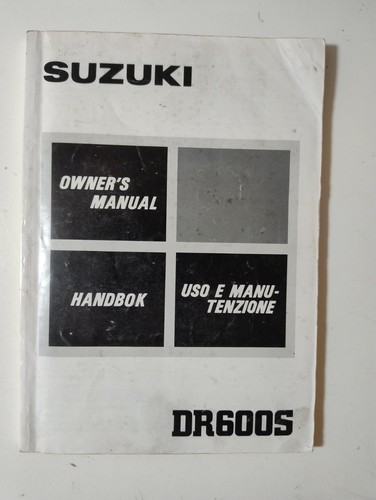 Suzuki dr600s 1985 owner - dr600s,