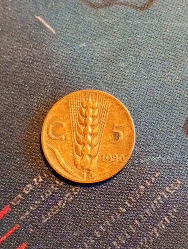 Moneta italia centesimi 1920 - italia, 5