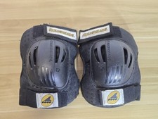 Set di protezioni ginocchiere vintage Rollerblade taglia M pattinaggio su ghiaccio ect