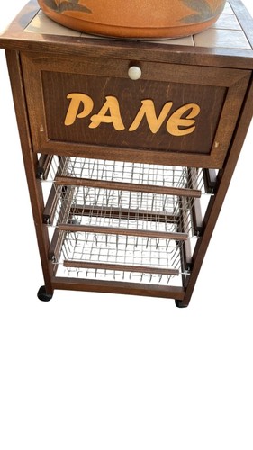 Carrello porta pane con - carrello,