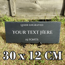 Targa incisa supporto ardesia