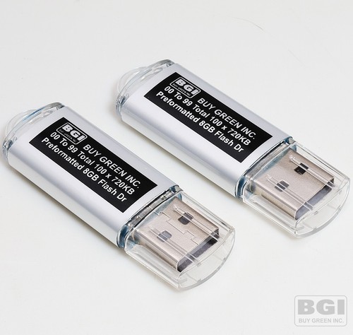 Preformatted usb flash dr - 2x,