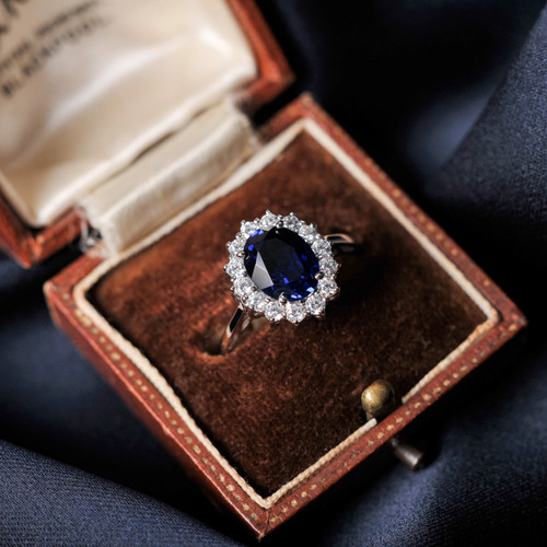 Anello grappolo aureola - anello, a
