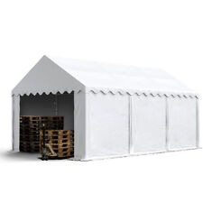 Tendone deposito 3x6 m tenda capanonne PVC 750 N bianco rinforzo perimetrale
