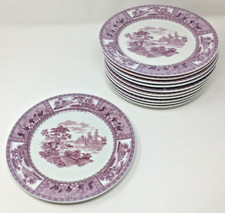 Raro set di 11 piatti campione/test smalto Onondaga Pottery Co/Syracuse China