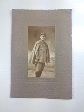 WW1 Foto d'epoca militare in uniforme montata su cartoncino - I° guerra mondiale