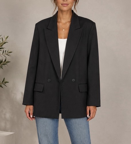 Giacca blazer doppiopetto - , zara