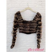 Top ZARA Corsetto Marrone