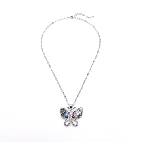 Collana con ciondolo - , farfalla