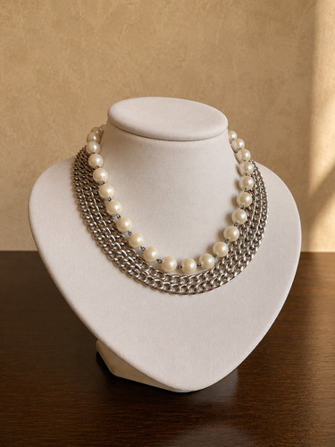 Collana vintage multicatena - vintage,