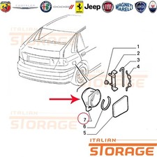 LANCIA DELTA 5 PORTE CONTENITORE TUBO INTRODUZIONE CARBURANTE ORIGINALE 82476440
