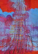 Marco Cingolani tecnica mista su carta 50x35cm AUTENTICA