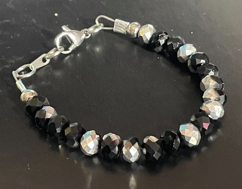 Bracciale tennis nero - , in