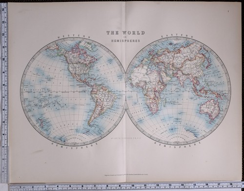 1904 grande mappa mondo - grande,