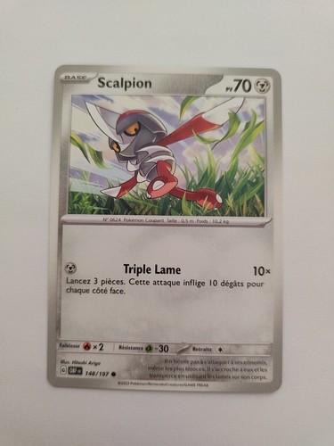Carte pokémon scalpion - pokémon,